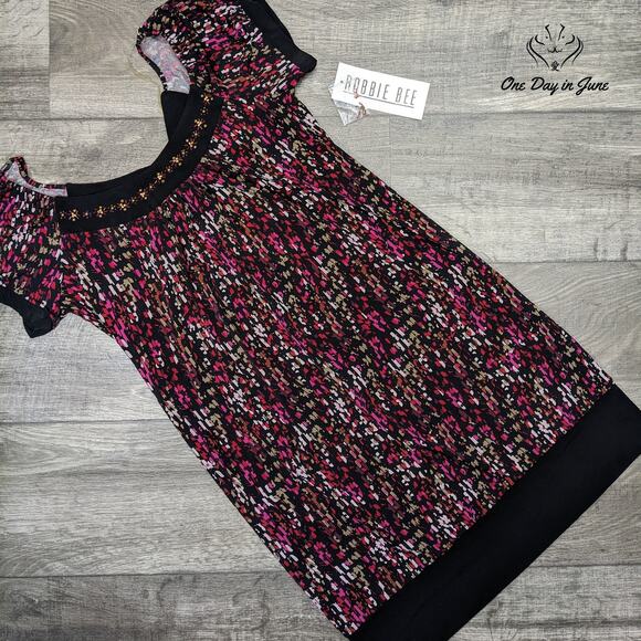 Robbie Bee Short Sleeve Mini Dress Size 8 - Picture 1 of 5